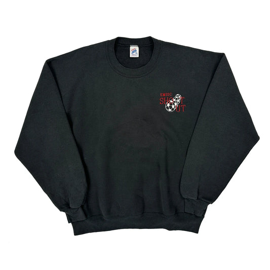 Made In USA Jerzees Shoot Out Sweatshirt - XL Black Cotton