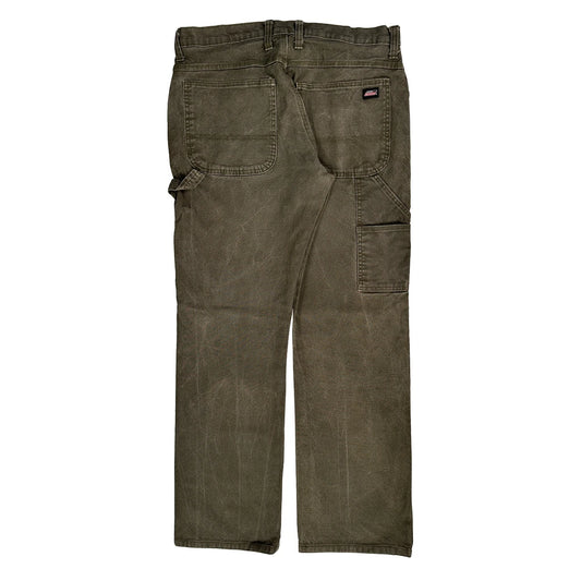 Dickies Carpenter Pants - 33W 31L Brown Cotton