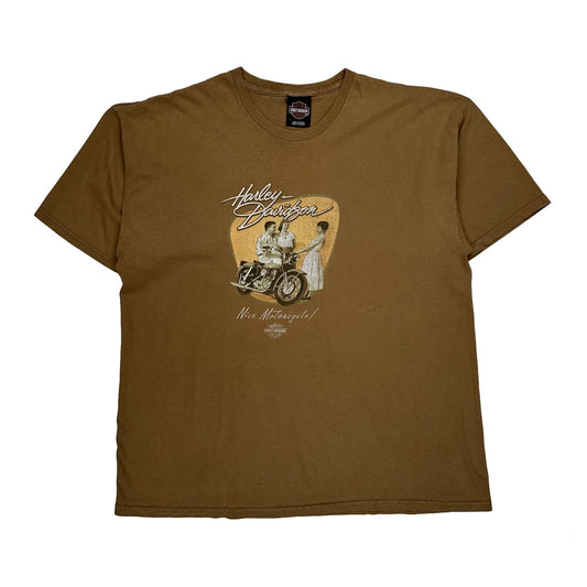 Doc'S Harley-Davidson Harley Davidson Graphic T-Shirt - XL Brown Cotton