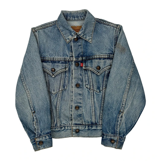 Age 10 Levis Denim Jacket - Small Light Wash Cotton