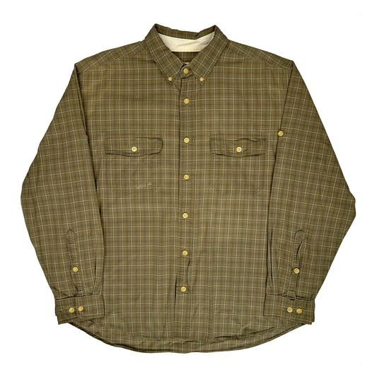 Woolrich Checked Patterned Shirt - XL Brown Cotton
