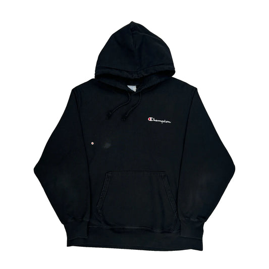 Reverse Weave Champion Hoodie - Large Black Cotton Blend