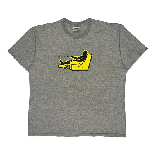 Channel Surfing Is Not A Sport Nike Graphic T-Shirt - XL Grey Cotton