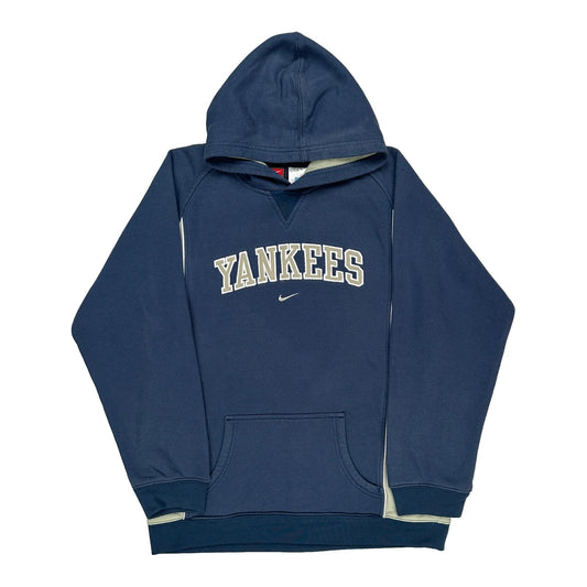 Yankees Nike Spellout Hoodie - XL Blue Cotton
