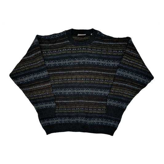 Made In Canada Tiptop Striped Jumper - Medium Black Acrylic