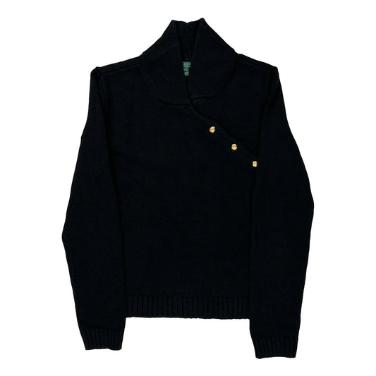 Ralph Lauren Jumper - Large Black Cotton