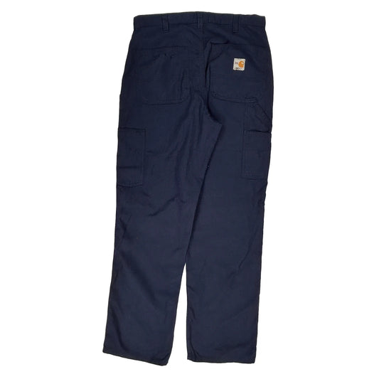 Carhartt Cargo Trousers - 30W 32L Navy Cotton
