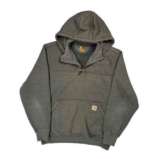 Vintage Carhartt Hoodie - Large Gray Cotton Blend