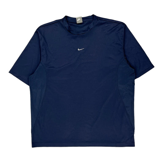 Nike T-Shirt - XL Blue Polyester