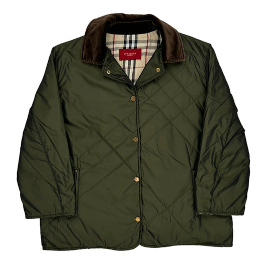 Burberry Jacket - Large Green Polyester