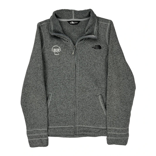 The North Face Fleece Jacket - Large Grey Polyester Blend