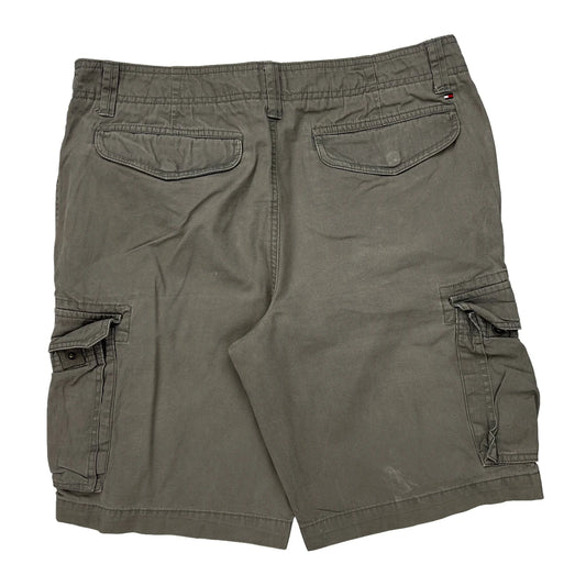 Tommy Hilfiger Cargo Shorts - 33W 10L Grey Cotton