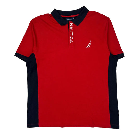 Nautica Polo Shirt - XL Red Cotton