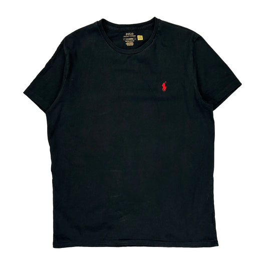 Polo By Ralph Lauren Slim Fit T-Shirt - Large Black Cotton