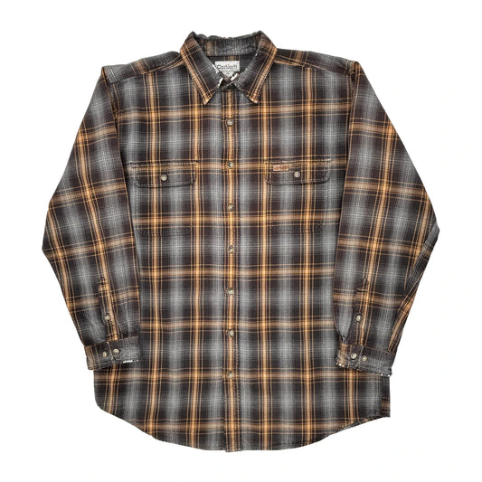 Carhartt Checked Flannel Shirt - XL Brown Cotton