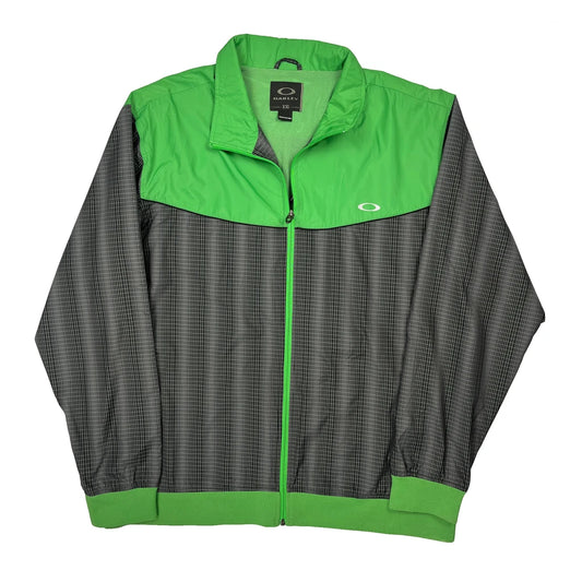 Oakley Checked Windbreaker - 2XL Green Polyester