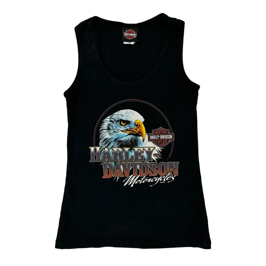 Harley Davidson Graphic Vest - Medium Black Cotton