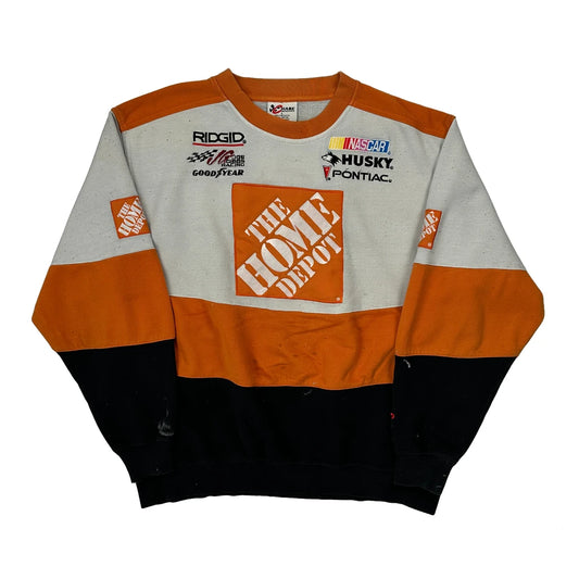 The Home Depot Chase Authentics Nascar Sweatshirt - Large Orange Polyester Blend