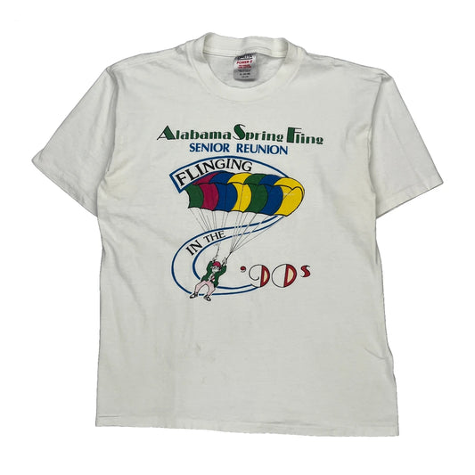 Senior Reunion Oneita Graphic T-Shirt - XL White Cotton