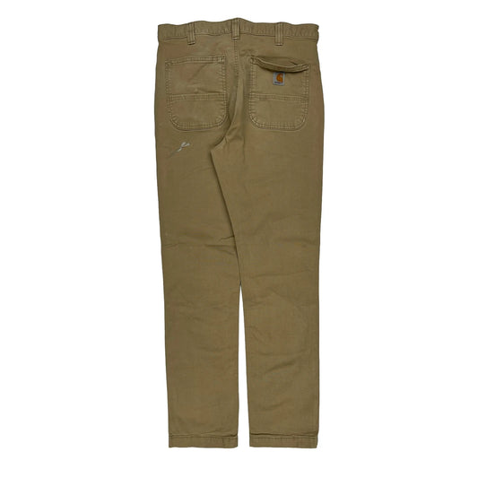 Carhartt Trousers - 31W 32L Khaki Cotton
