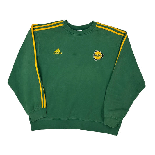 Adidas Football Sweatshirt - XL Green Cotton