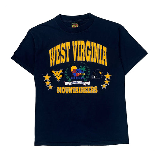 West Virginia Mountaineers Tsi Graphic T-Shirt - Large Navy Cotton