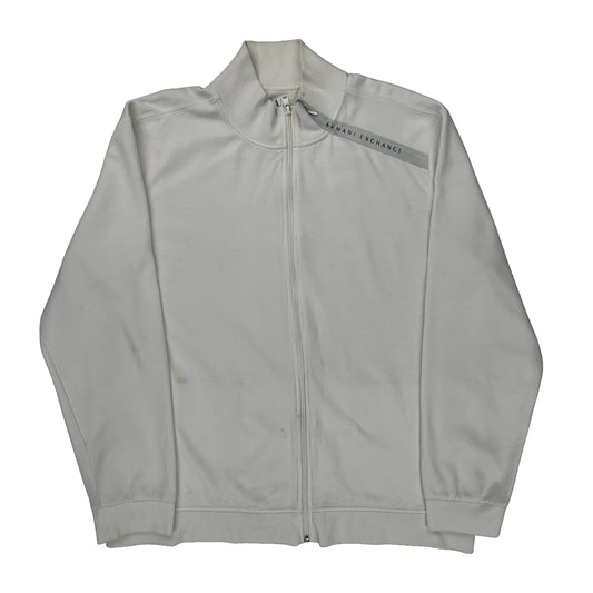 Armani Exchange Track Jacket - 2XL White Cotton