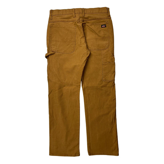 Dickies Carpenter Trousers - 31W 32L Brown Cotton