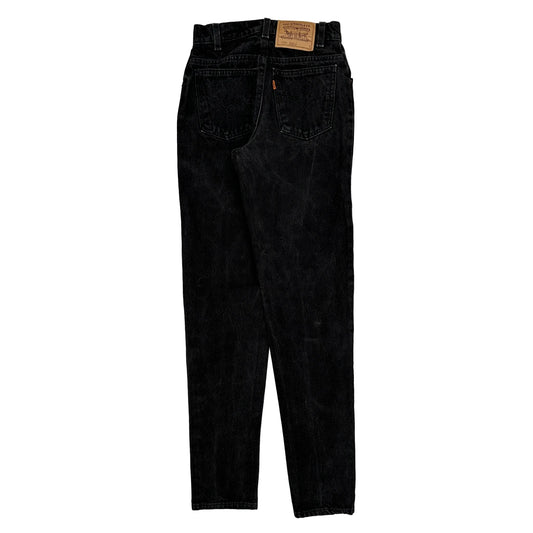 Made In USA Levis 10950 Jeans - 25W UK 6 Black Cotton