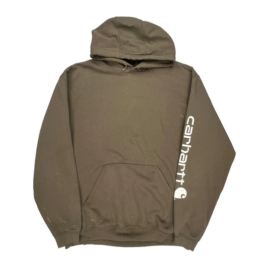 Carhartt Tall Hoodie - XL Brown Cotton