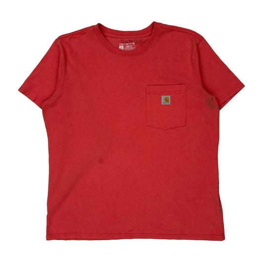 Loose Fit Carhartt T-Shirt - Large Red Cotton