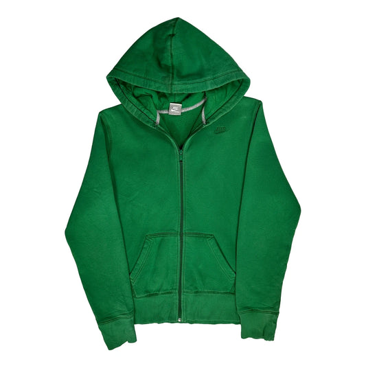 Vintage Nike Hoodie - Large Green Cotton