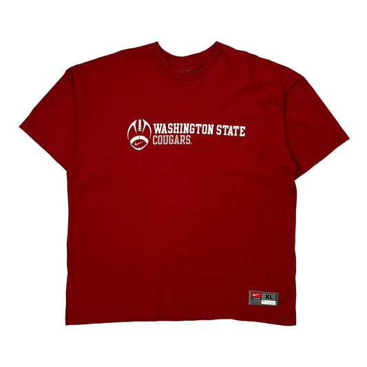 Vintage Washington State Cougars Nike T-Shirt - XL Red Cotton