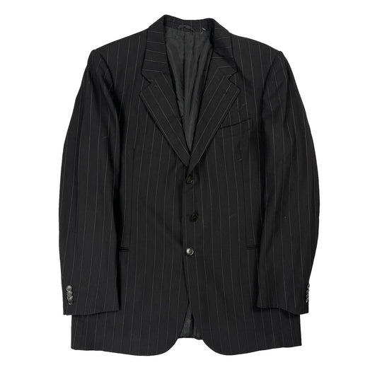 Giorgio Armani Pinstripe Blazer - Medium Black Wool
