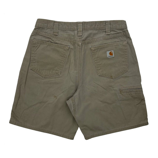 Carhartt Carpenter Shorts - 34W 10L Khaki Cotton