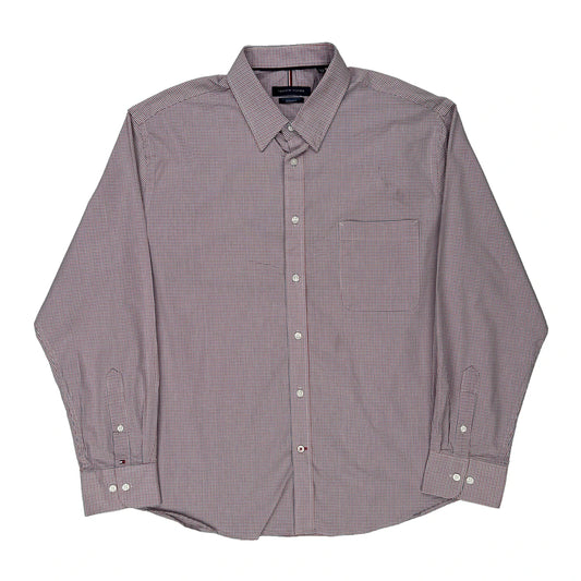 Tommy Hilfiger Checked Shirt - XL Blue Cotton