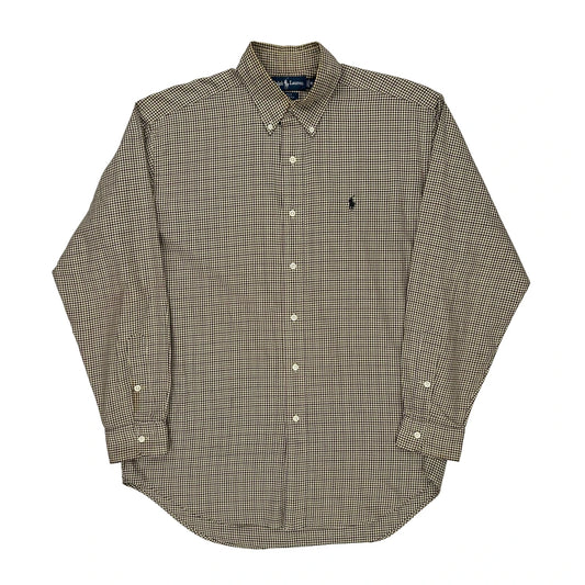 Ralph Lauren Checked Shirt - Medium Brown Cotton