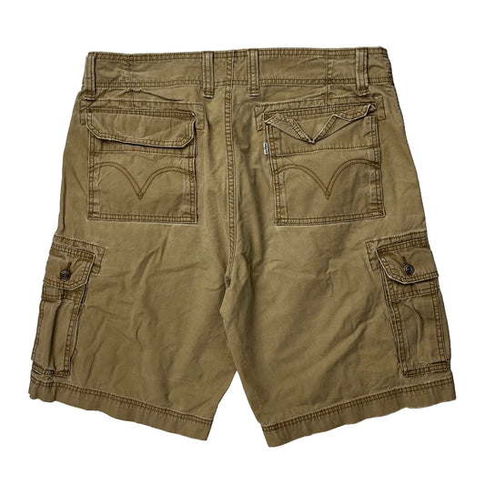 Levis Cargo Shorts - 34W 11L Beige Cotton