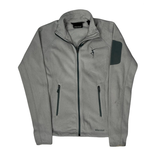 Marmot Polartec Fleece Jacket - Small Grey Polyester