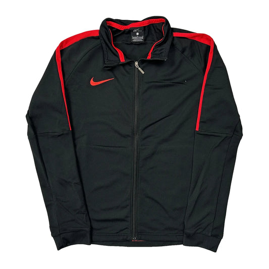 Age 12-13 Nike Track Jacket - Large Black Polyester