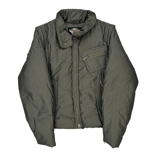 Harley Davidson Puffer - Large Grey Polyester