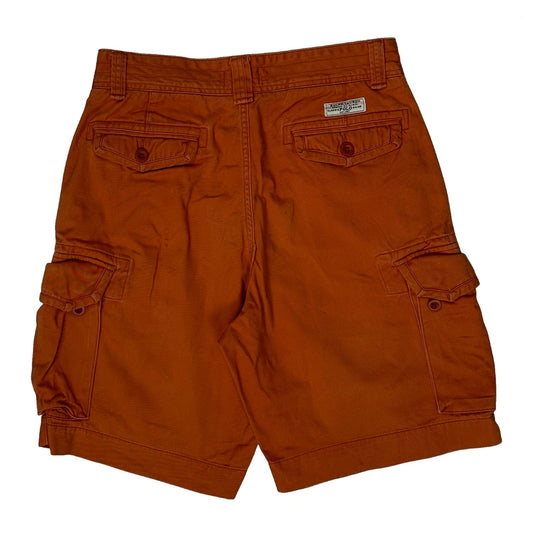 Polo By Ralph Lauren Cargo Shorts - 32W 10L Orange Cotton