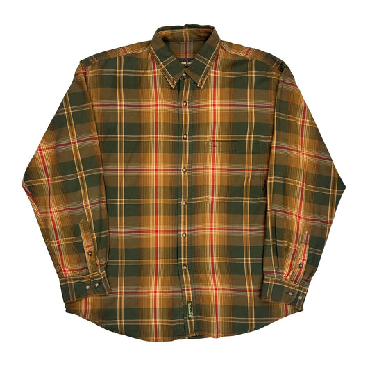 Timberland Checked Shirt - Medium Green Cotton