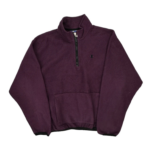 Authentic Athletic Apparel Champion Fleece - 2XL Purple Polyester