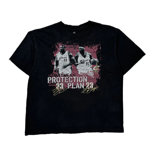 Cleveland Cavaliers Adidas Graphic T-Shirt - Medium Black Cotton