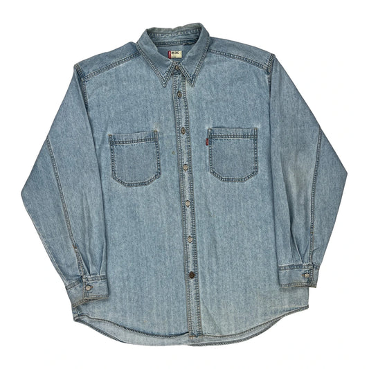 Levis Denim Shirt - 2XL Light Wash Denim
