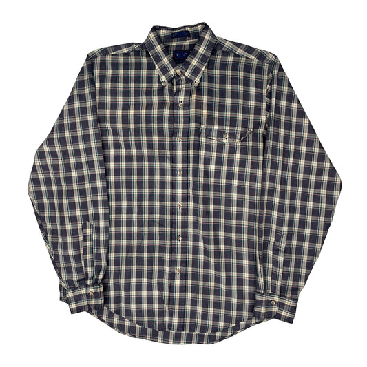 Gant Checked Shirt - Large Blue Cotton