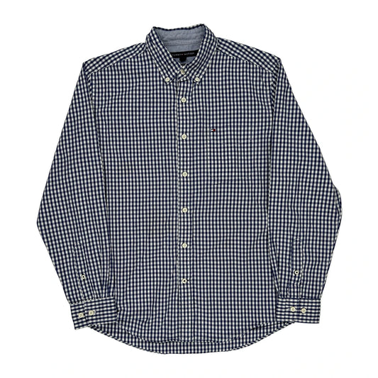 Tommy Hilfiger Checked Shirt - Medium Blue Cotton