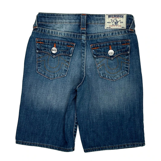 True Religion Denim Shorts - 26W UK 4 Blue Denim