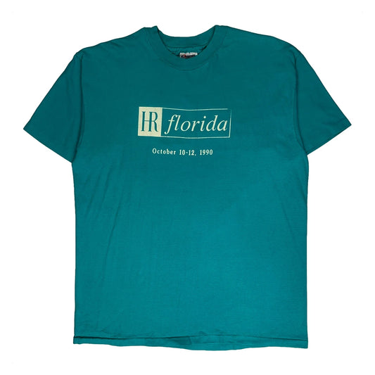 Made In USA Hanes Graphic T-Shirt - XL Green Cotton